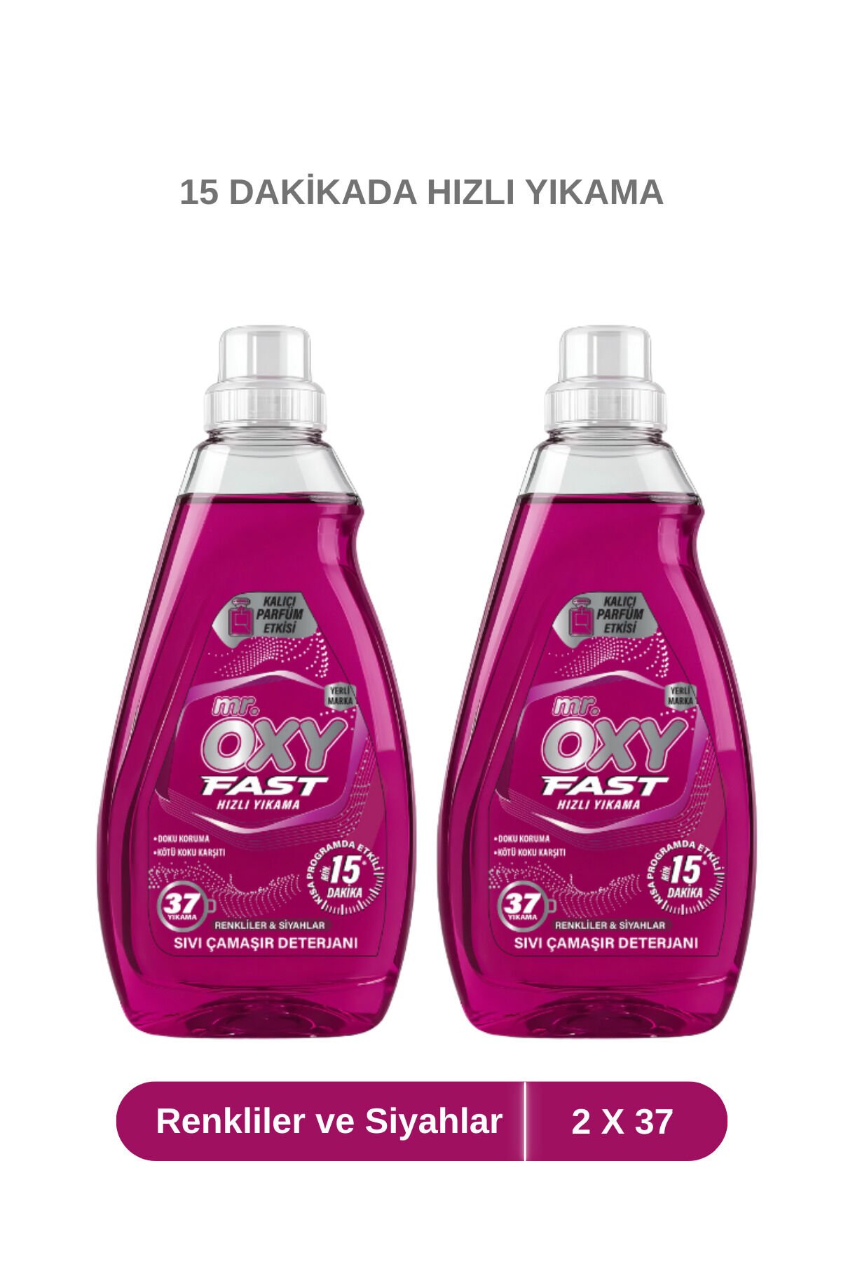 Fast Hızlı Yıkama Sıvı Çamaşır Deterjanı Renkliler&Siyahlar İkili