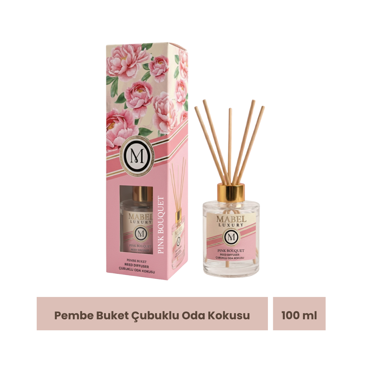 Mabel Luxury Pembe Buket Oda Kokusu 100 ml