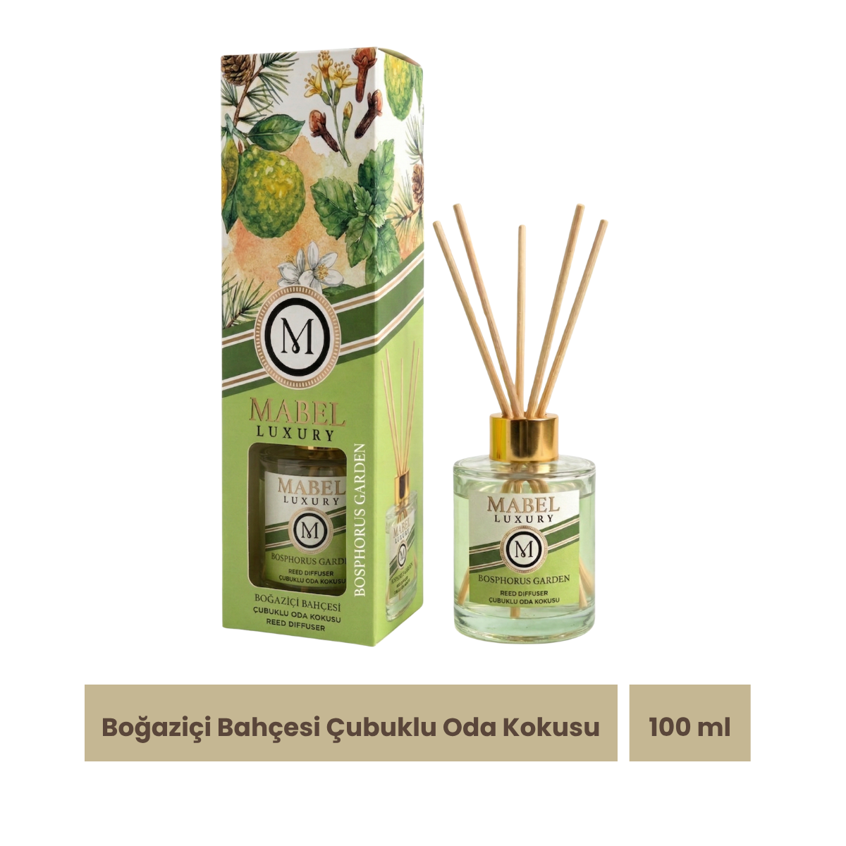 Mabel Luxury Boğaziçi Bahçesi / Bosphorus Garden Çubuklu Oda Kokusu 100 ml