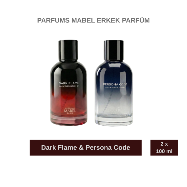 Parfums Mabel Erkek Parfüm Seti Dark Flame & Persona Code 2x100 ml