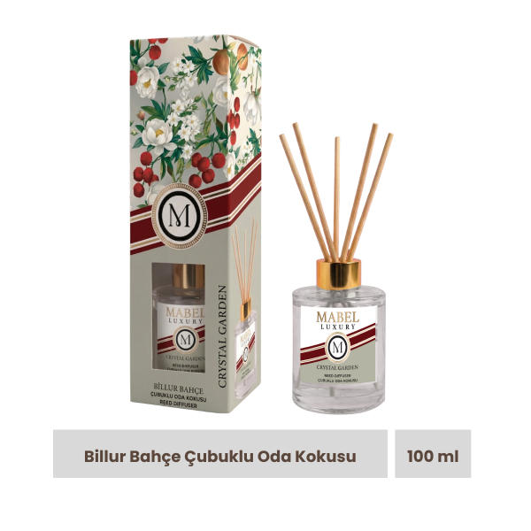 Mabel Luxury Billur Bahçe Çubuklu Oda Kokusu 100 ml